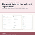 Back-to-School Family Command Center: thirteen printable pages that put the school week on the wall