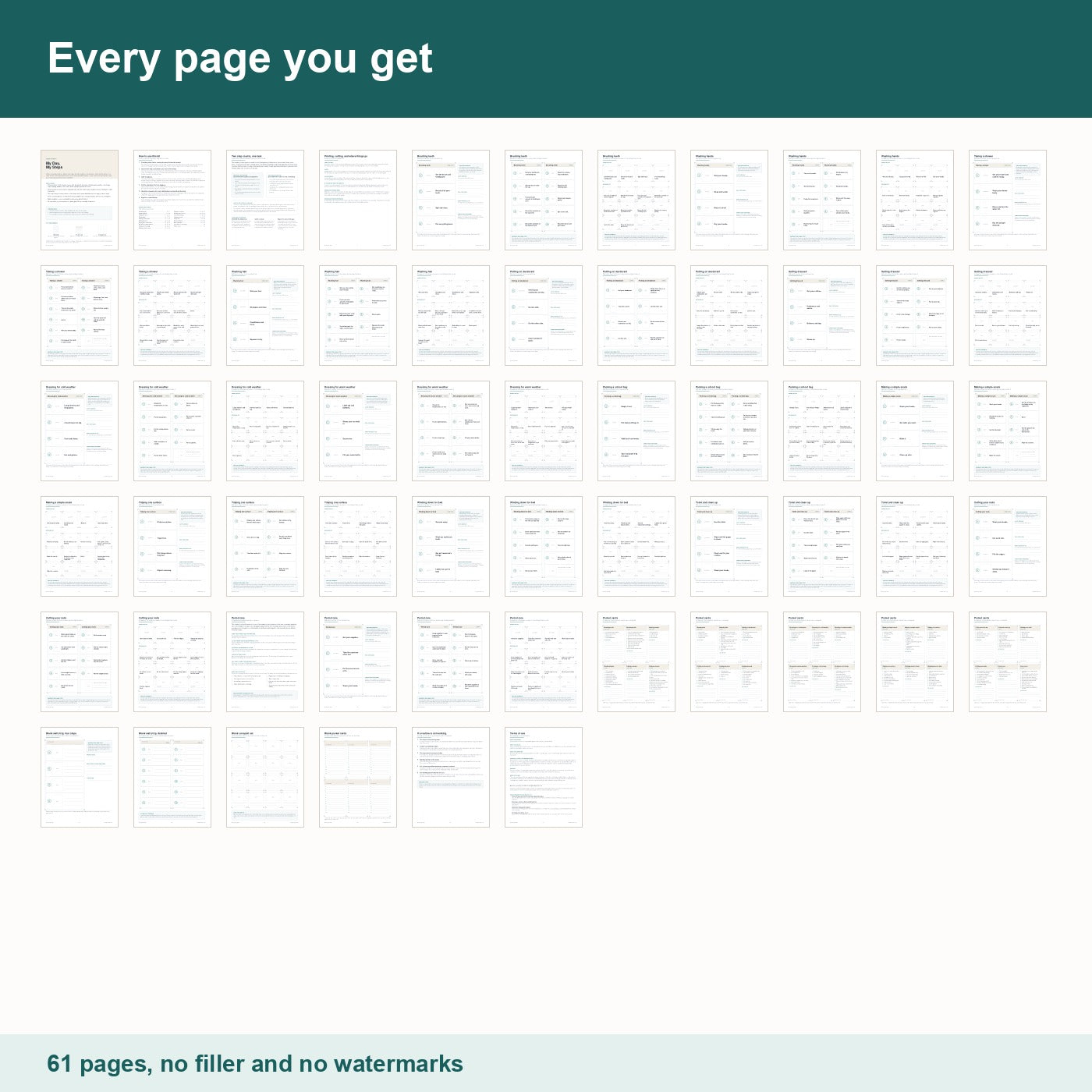 All 61 pages in My Day My Steps